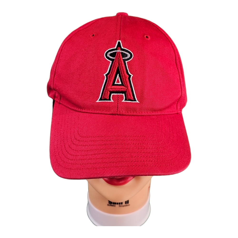Vintage Anaheim LA Angels Baseball Hat Twins Enterprise‎ Strapback MLB Red